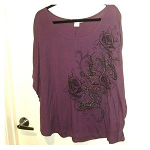 🆕️🍇Sweetly Wonderful🍇Purple Batwing Blouse🍇